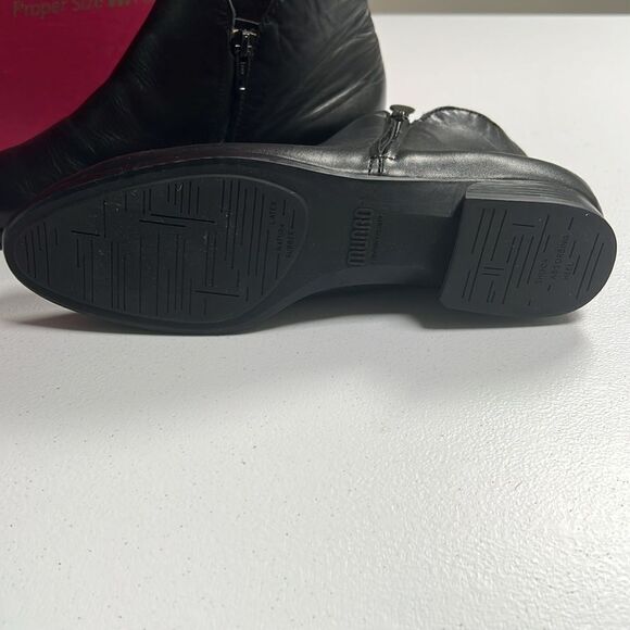 Munro Averee Black Leather Boots Bootie Shoes - Picture 6 of 6